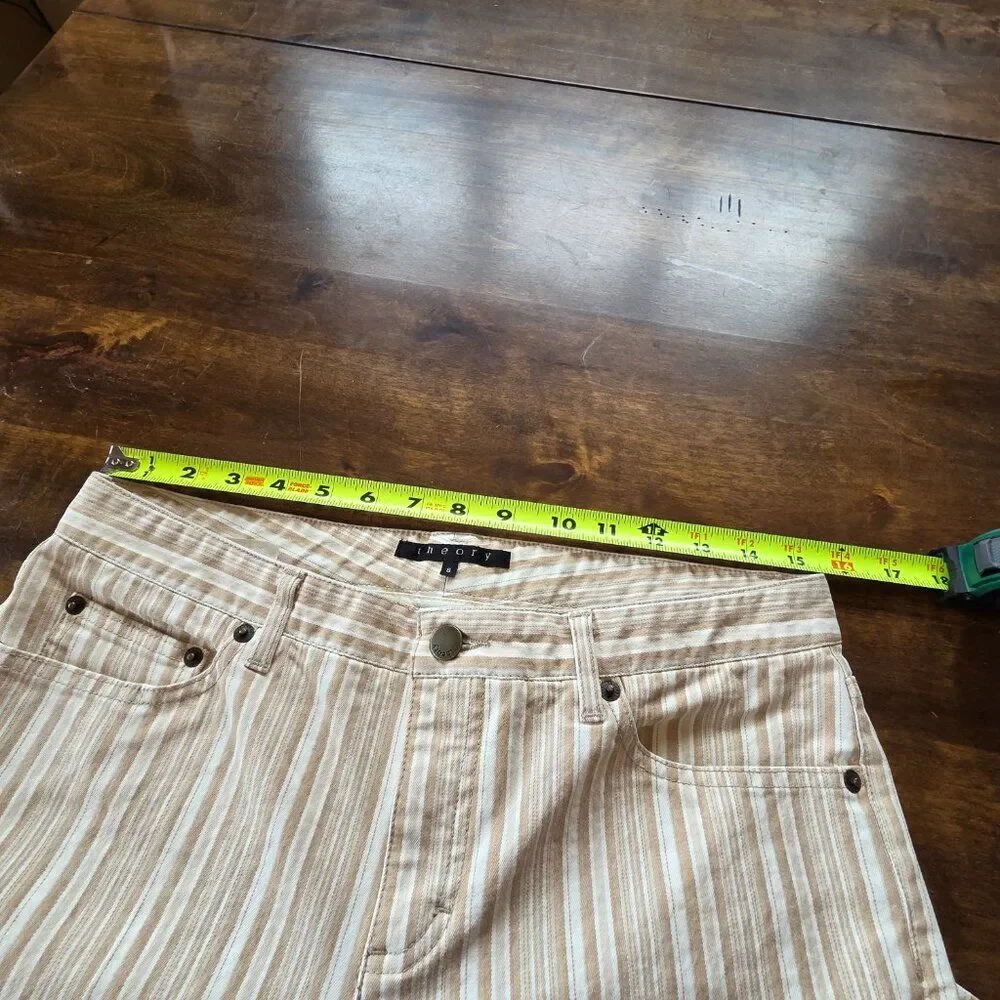 Theory Striped Crop 25